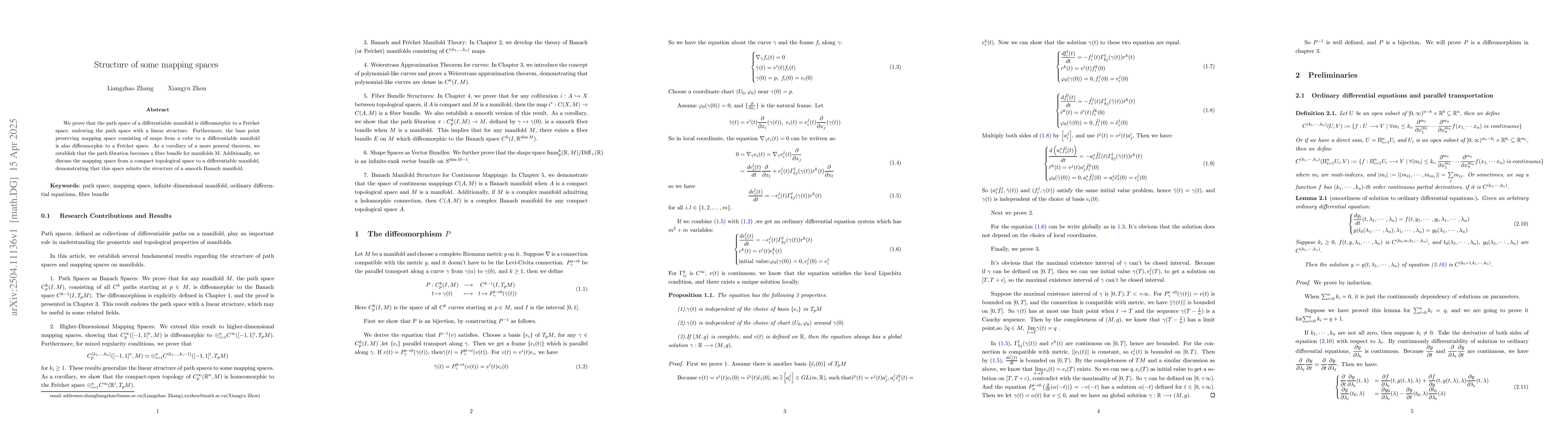 Thumbnail for Structure of some mapping spaces