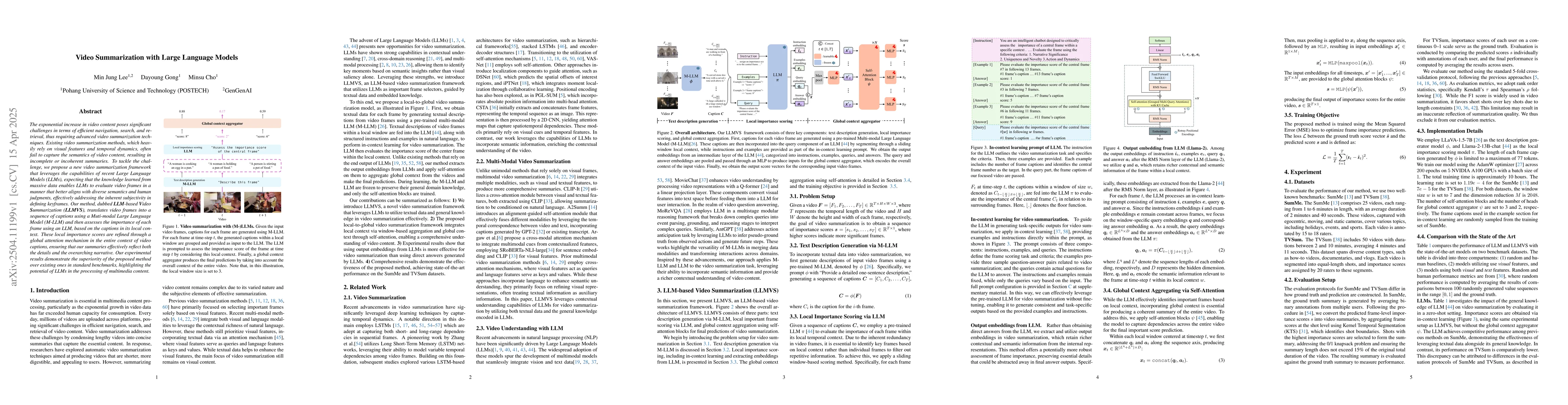 Thumbnail for Video Summarization with Large Language Models