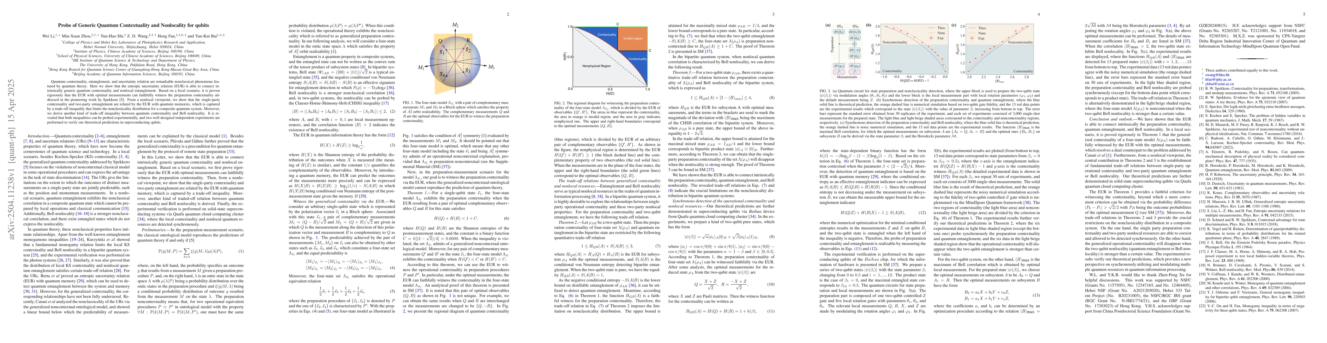 Thumbnail for Probe of Generic Quantum Contextuality and Nonlocality for qubits
