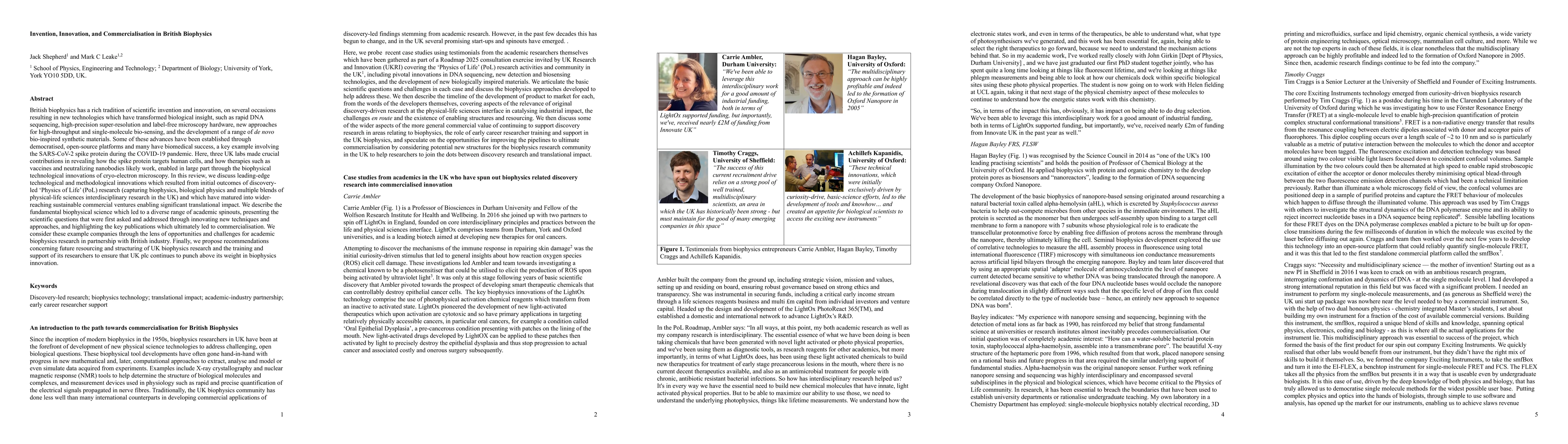 Thumbnail for Invention, Innovation, and Commercialisation in British Biophysics