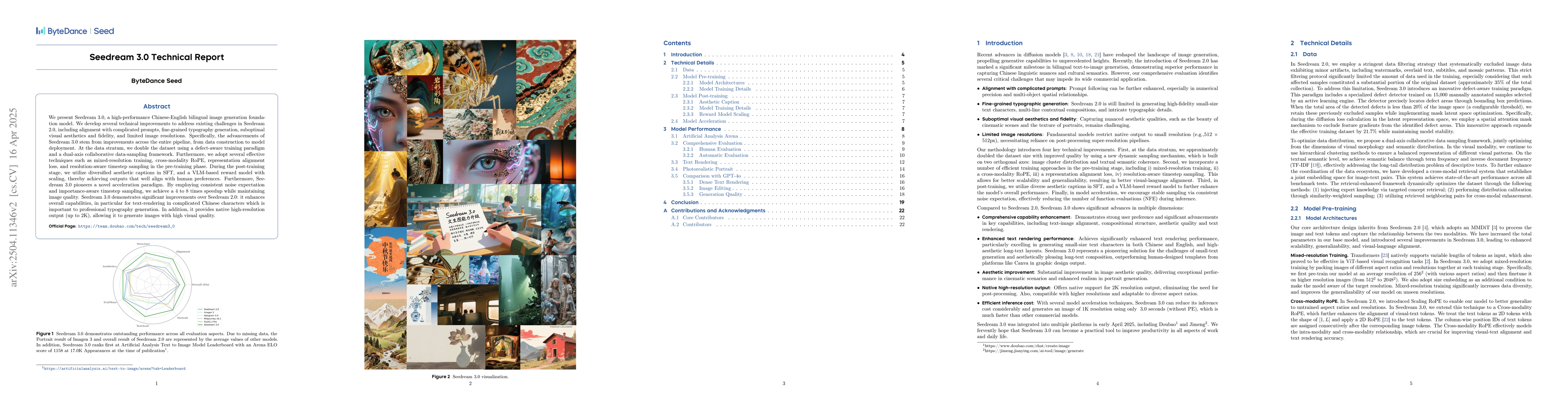 Thumbnail for Seedream 3.0 Technical Report