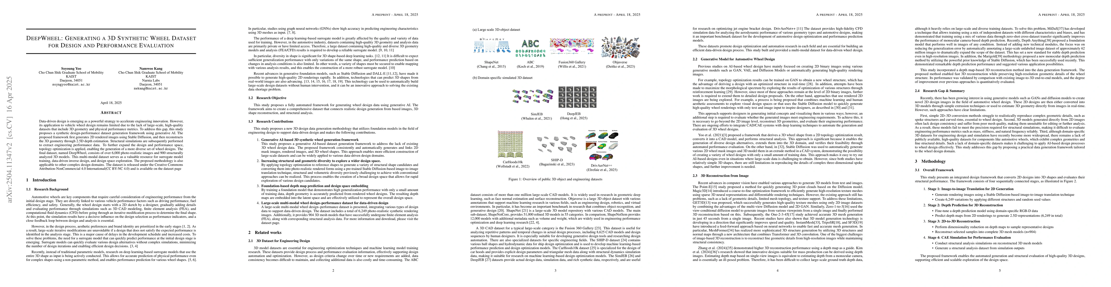 Thumbnail for DeepWheel: Generating a 3D Synthetic Wheel Dataset for Design and
  Performance Evaluation