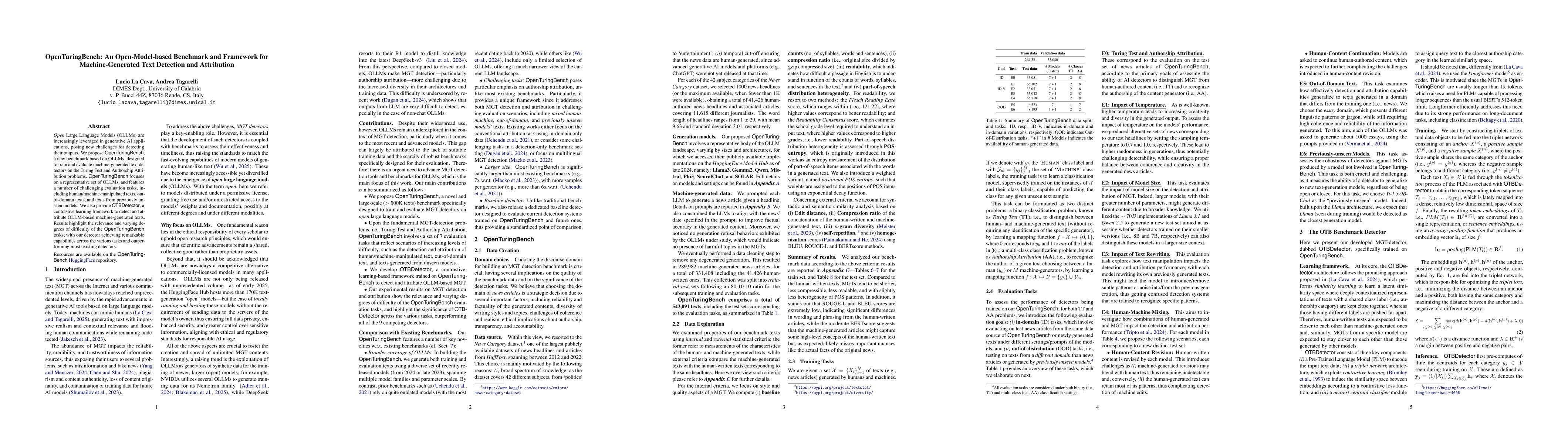 Thumbnail for OpenTuringBench: An Open-Model-based Benchmark and Framework for
  Machine-Generated Text Detection and Attribution