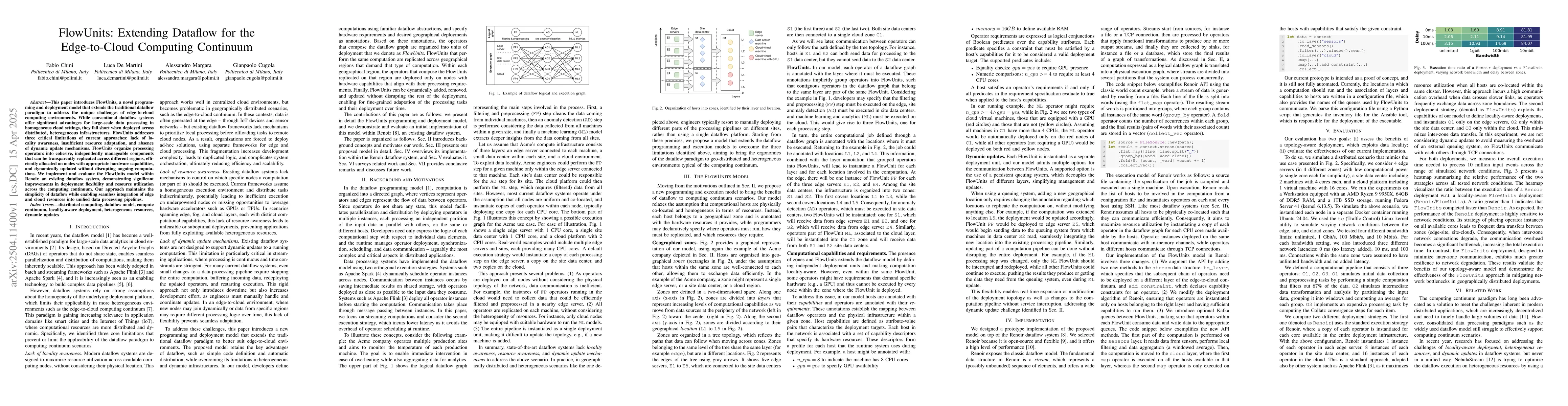 Thumbnail for FlowUnits: Extending Dataflow for the Edge-to-Cloud Computing Continuum
