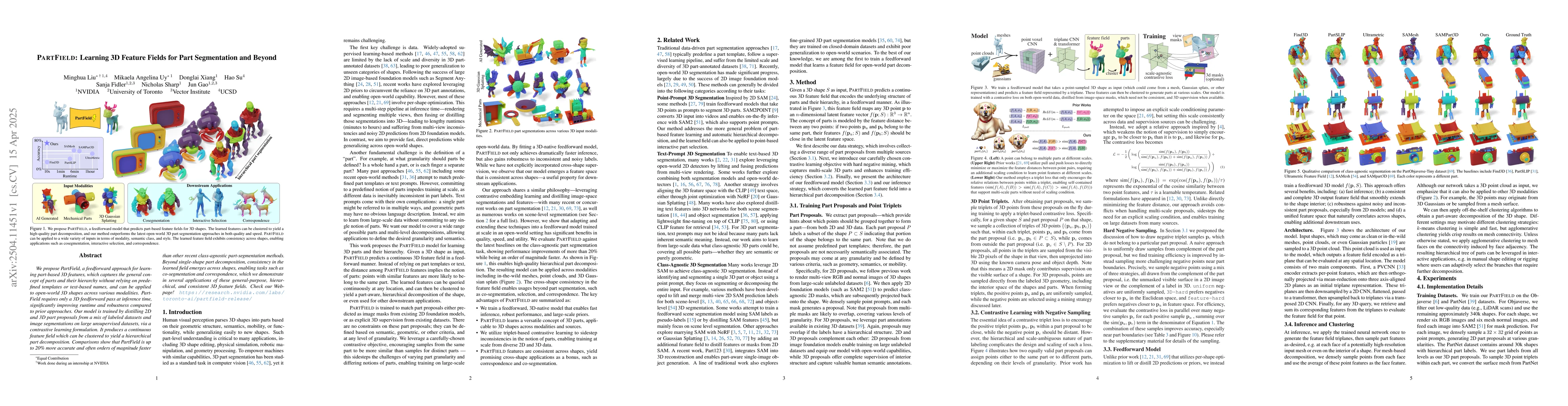 Thumbnail for PARTFIELD: Learning 3D Feature Fields for Part Segmentation and Beyond