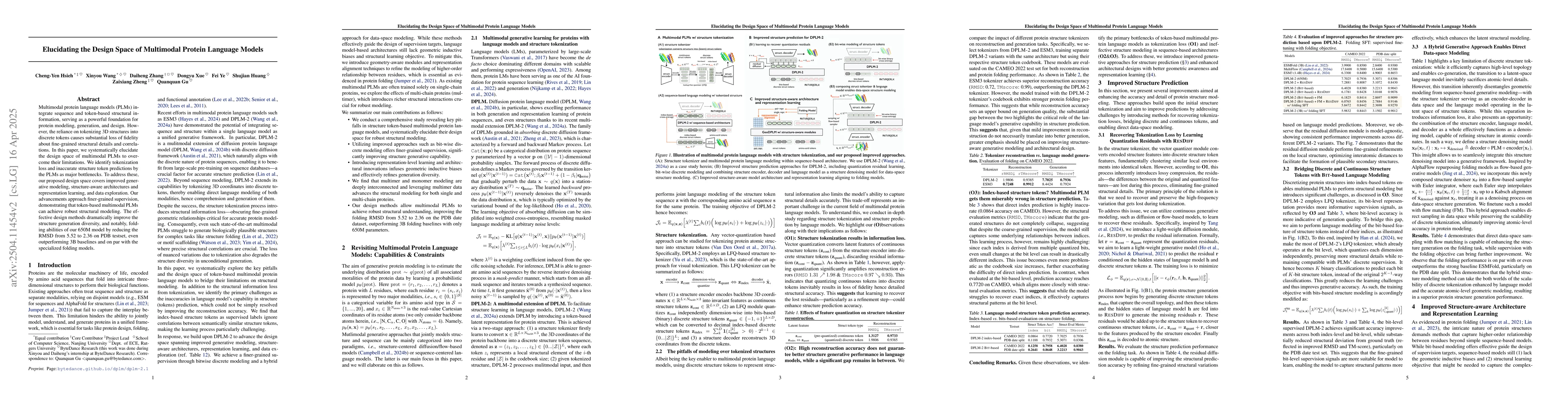 Thumbnail for Elucidating the Design Space of Multimodal Protein Language Models