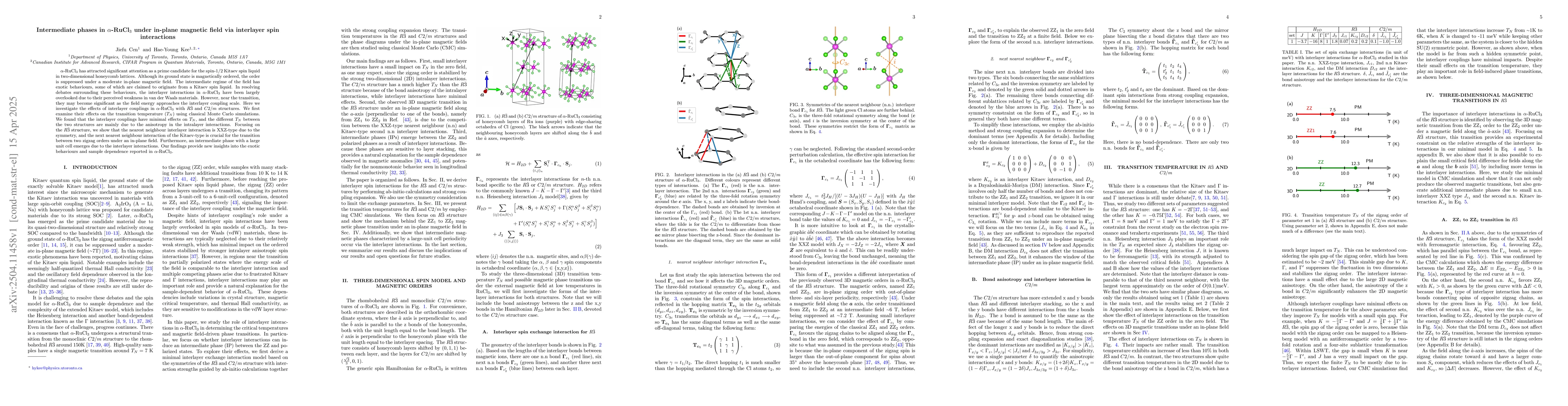 Thumbnail for Intermediate phases in $α$-RuCl$_3$ under in-plane magnetic field
  via interlayer spin interactions