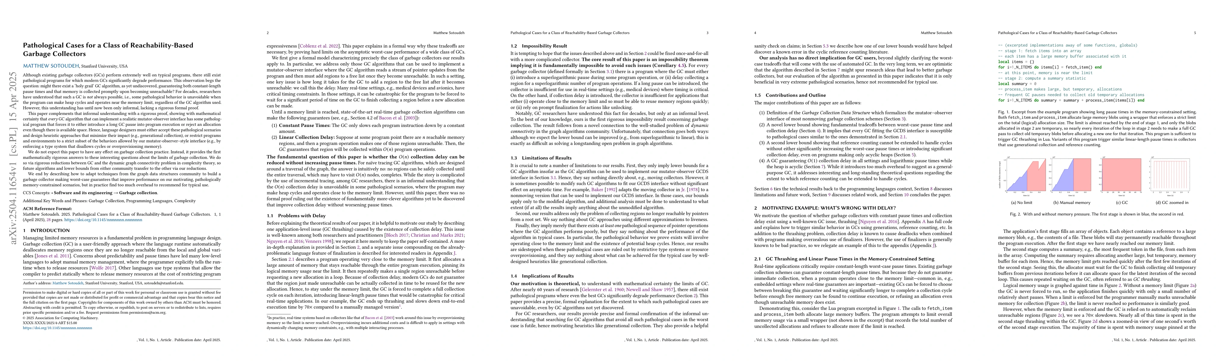 Thumbnail for Pathological Cases for a Class of Reachability-Based Garbage Collectors
