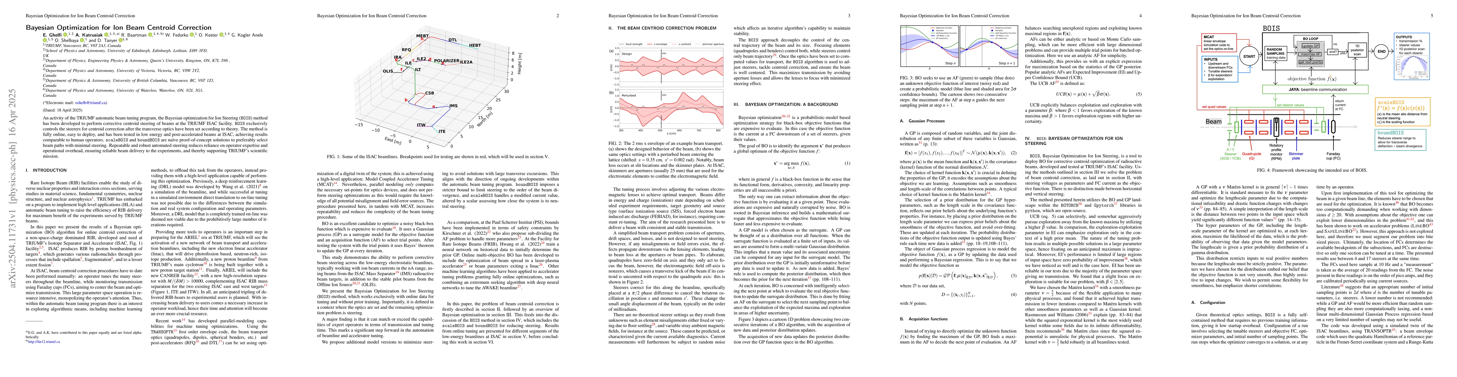 Thumbnail for Bayesian Optimization for Ion Beam Centroid Correction
