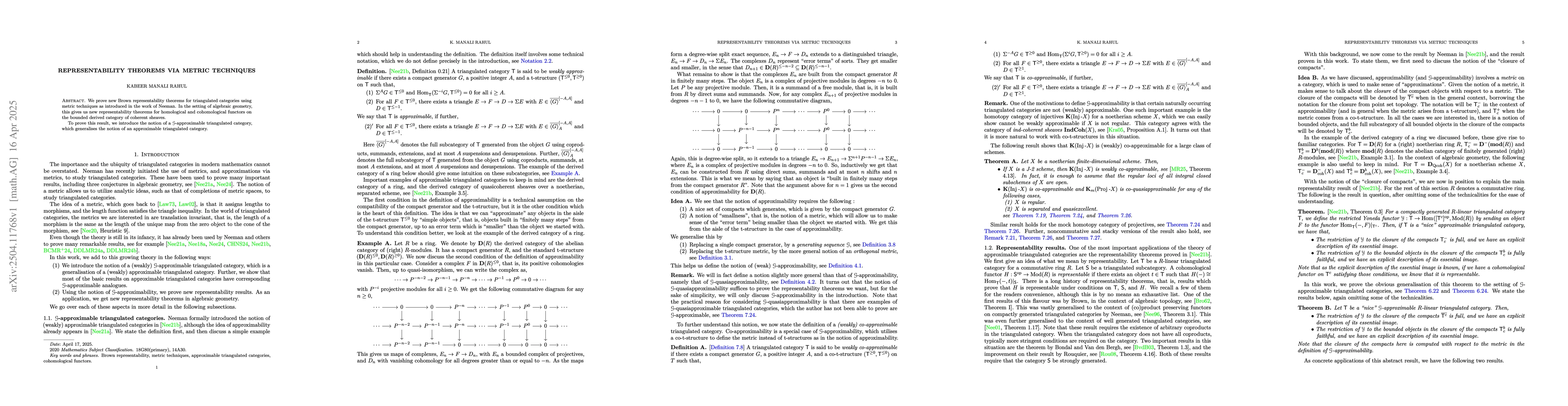 Thumbnail for Representability theorems via metric techniques