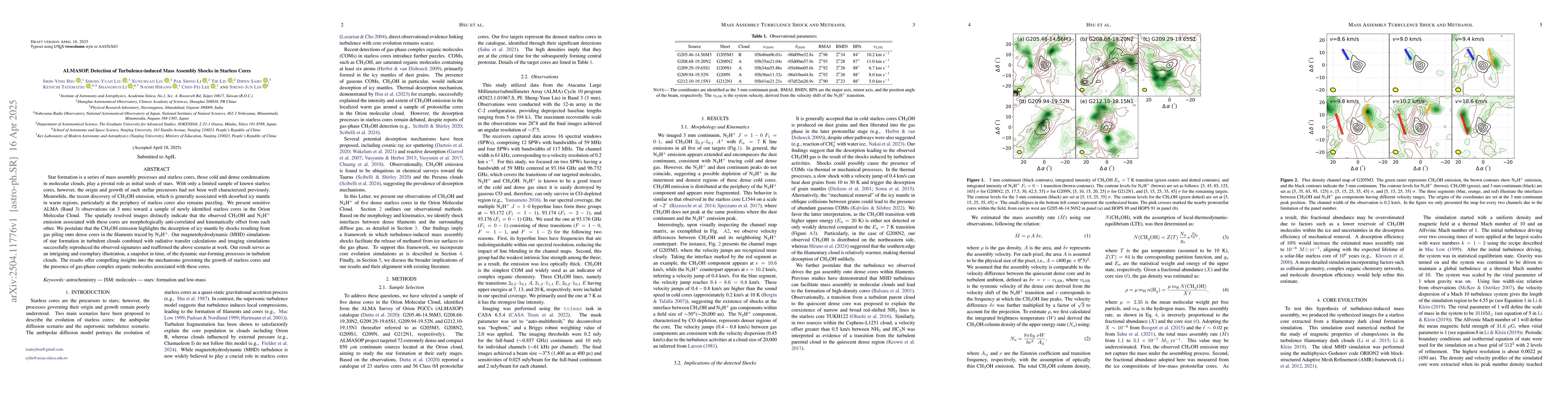 Thumbnail for ALMASOP. Detection of Turbulence-induced Mass Assembly Shocks in
  Starless Cores