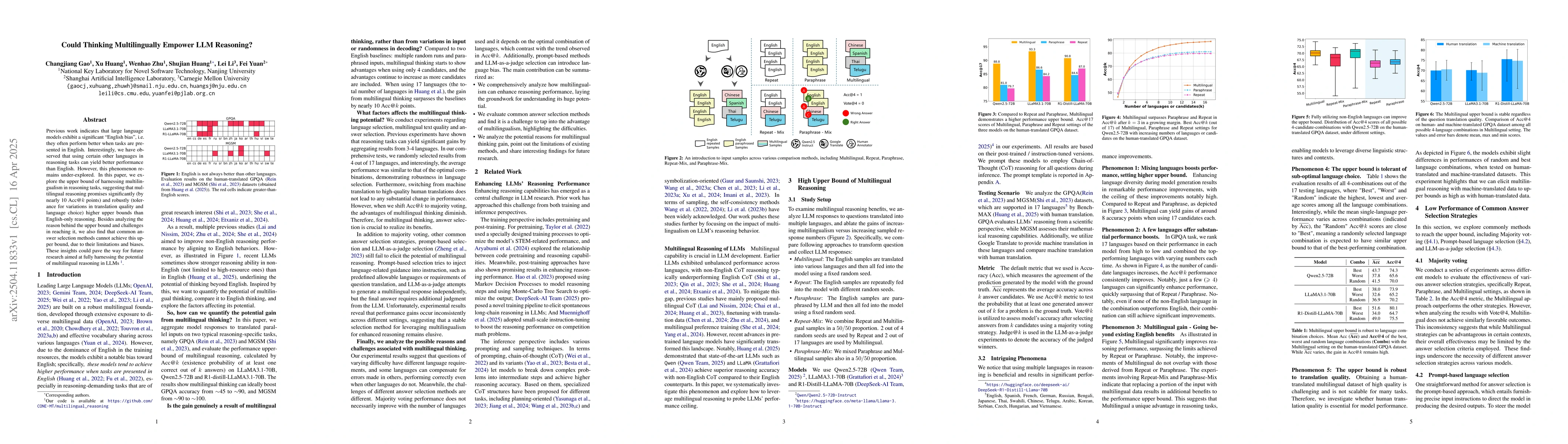 Thumbnail for Could Thinking Multilingually Empower LLM Reasoning?