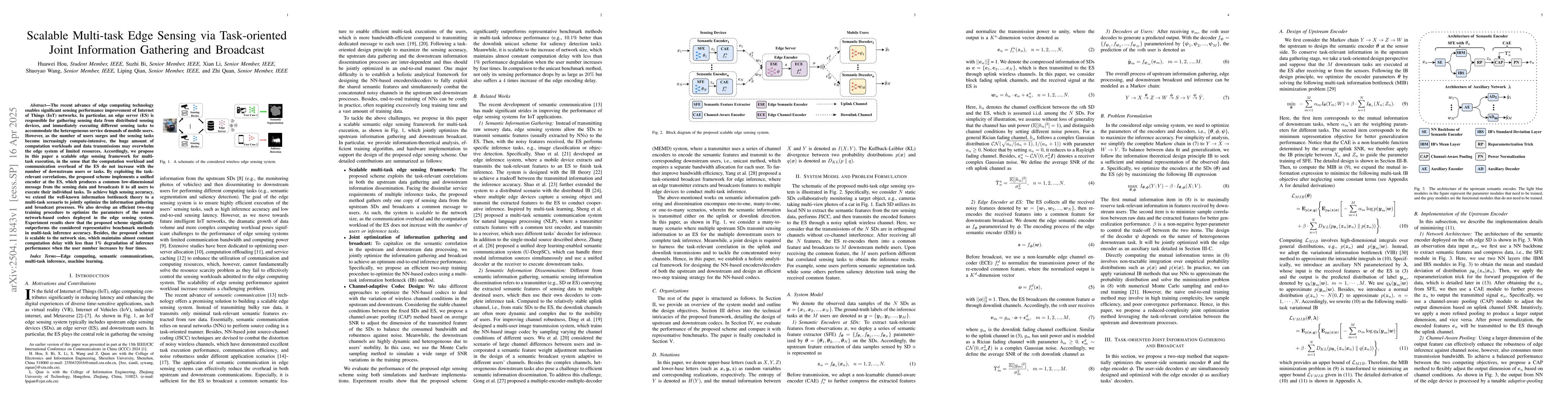 Thumbnail for Scalable Multi-task Edge Sensing via Task-oriented Joint Information
  Gathering and Broadcast