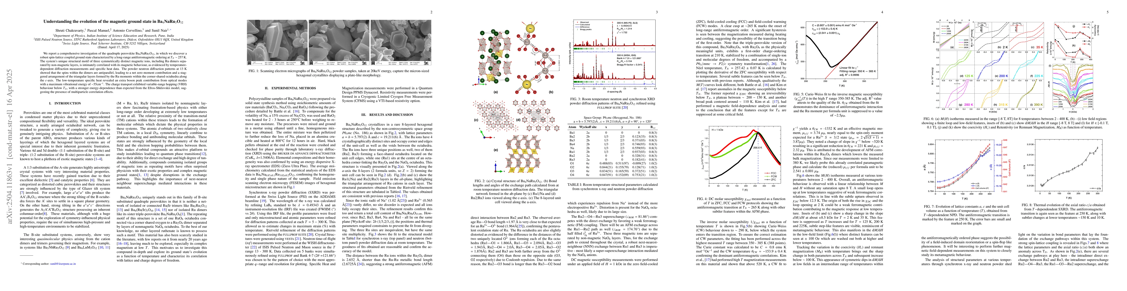 Thumbnail for Understanding the evolution of the magnetic ground state in
  Ba$_4$NaRu$_3$O$_{12}$