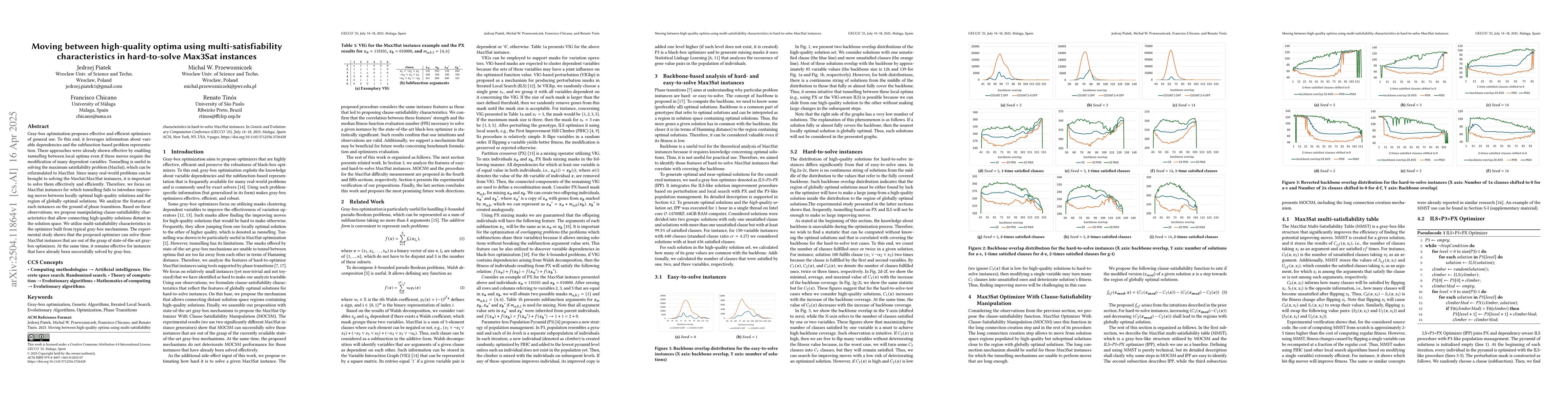 Thumbnail for Moving between high-quality optima using multi-satisfiability
  characteristics in hard-to-solve Max3Sat instances