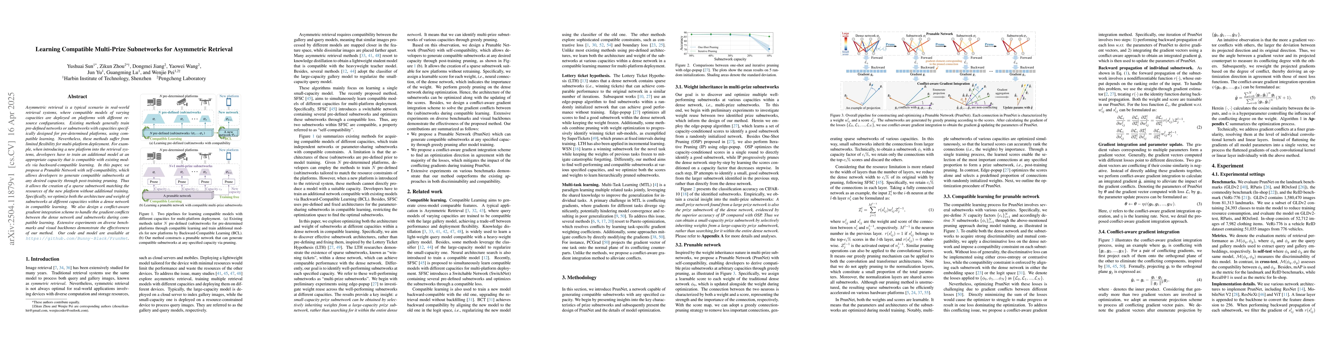 Thumbnail for Learning Compatible Multi-Prize Subnetworks for Asymmetric Retrieval