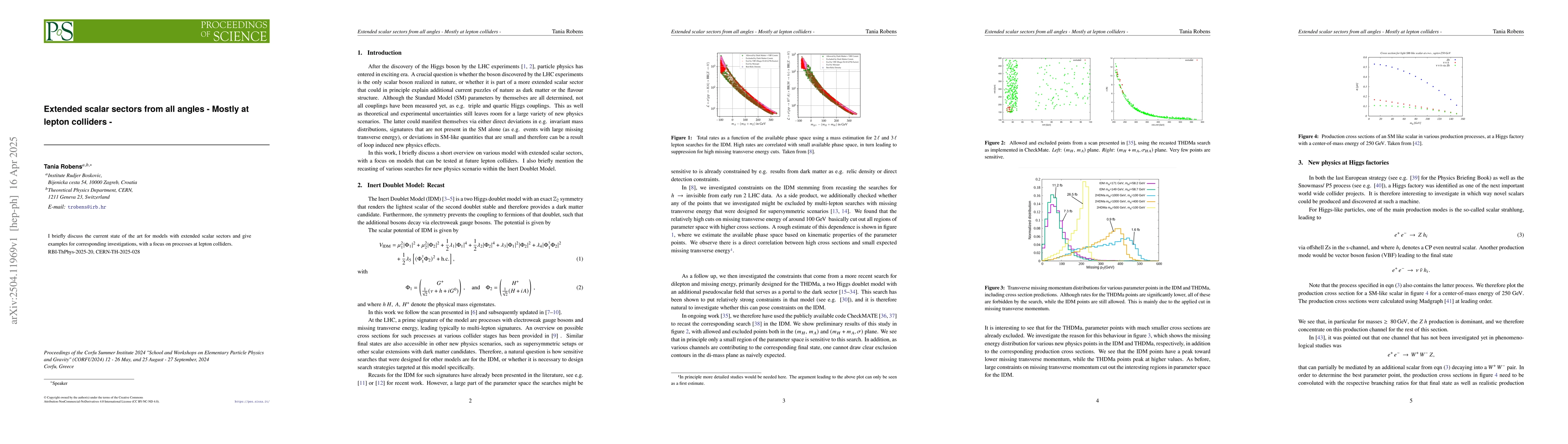 Thumbnail for Extended scalar sectors from all angles -- Mostly at lepton colliders