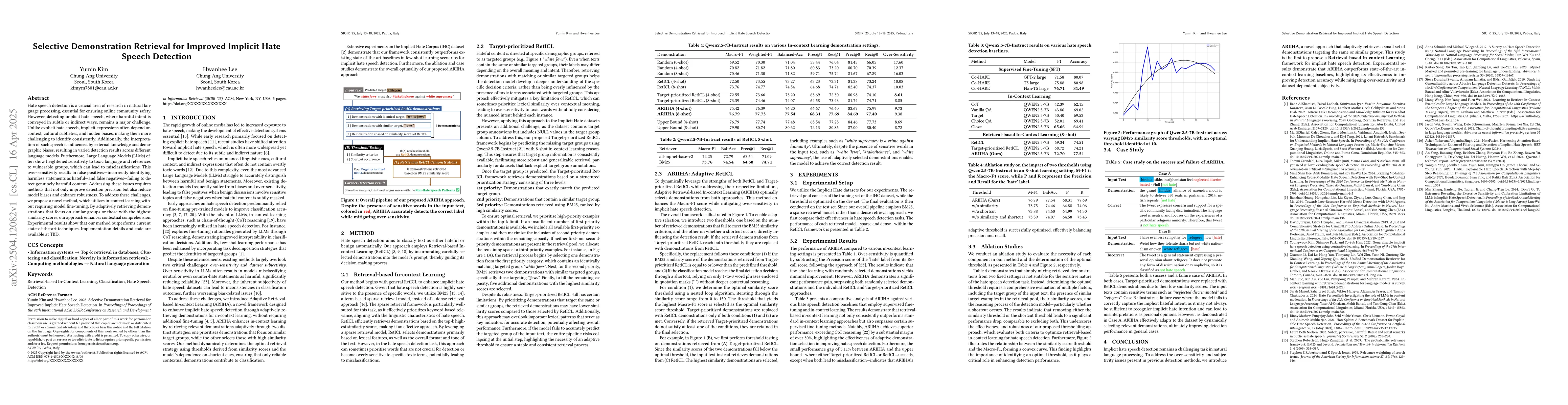 Thumbnail for Selective Demonstration Retrieval for Improved Implicit Hate Speech
  Detection