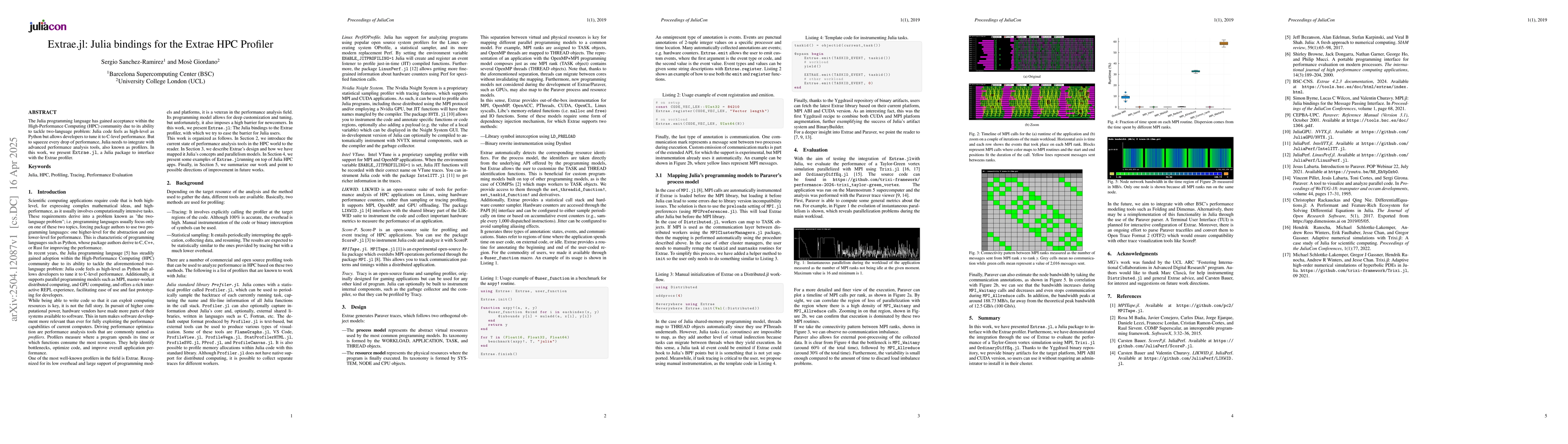Thumbnail for Extrae.jl: Julia bindings for the Extrae HPC Profiler