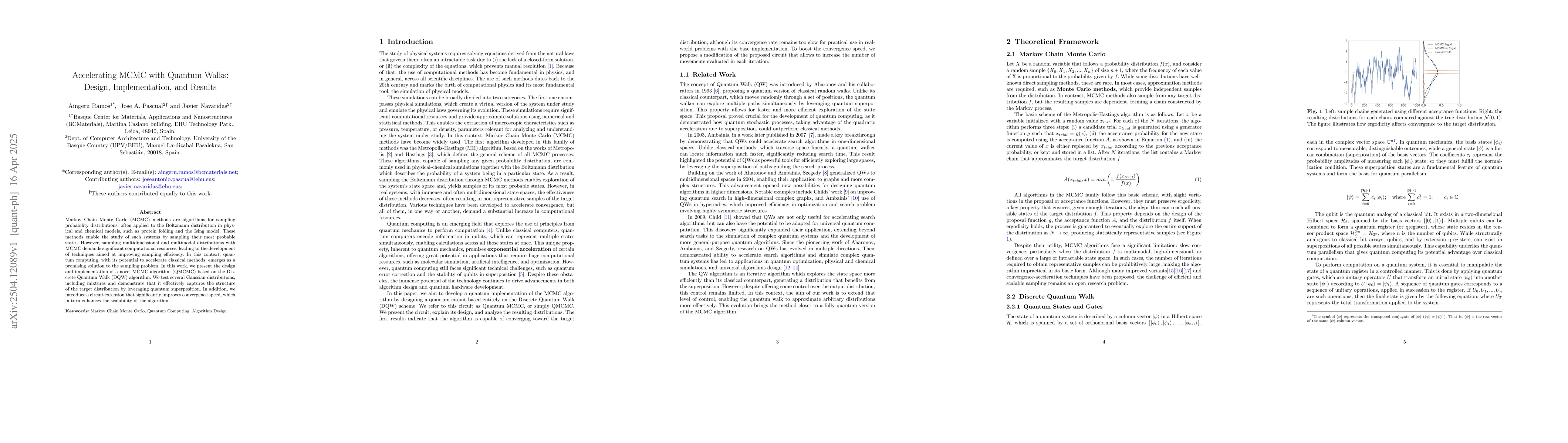 Thumbnail for Accelerating MCMC with Quantum Walks: Design, Implementation, and
  Results