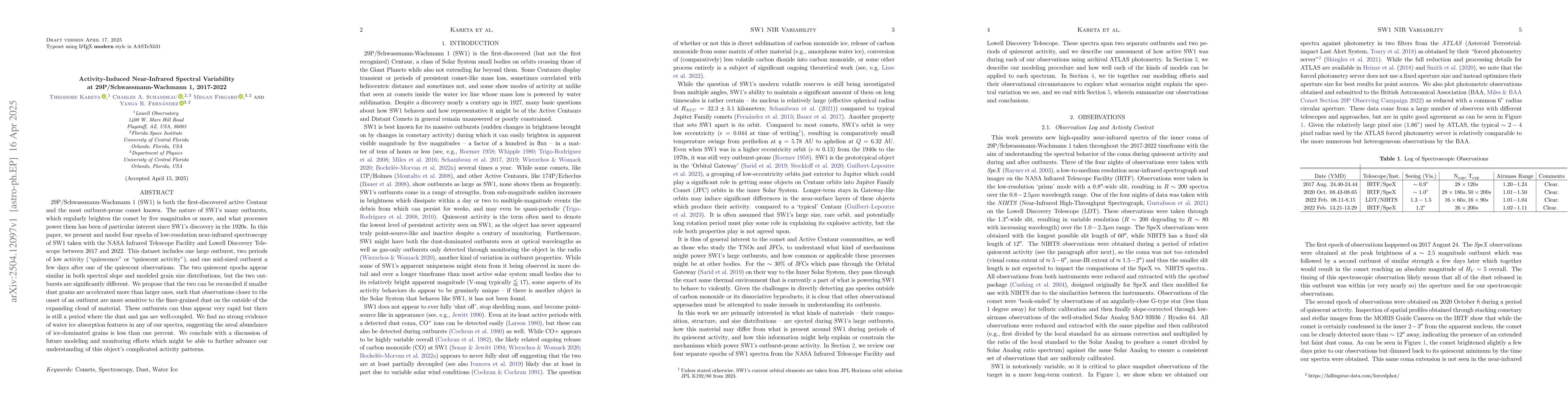 Thumbnail for Activity-Induced Near-Infrared Variability at 29P/Schwassmann-Wachmann
  1, 2017-2022
