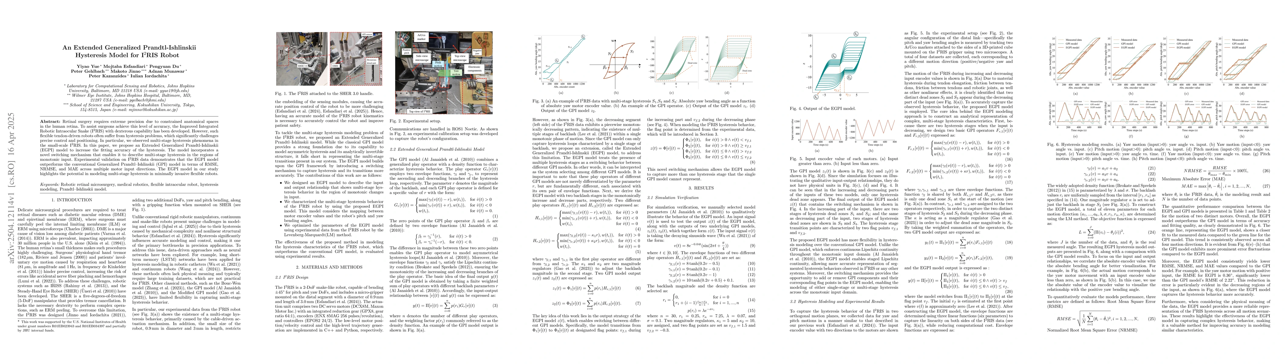Thumbnail for An Extended Generalized Prandtl-Ishlinskii Hysteresis Model for I2RIS
  Robot