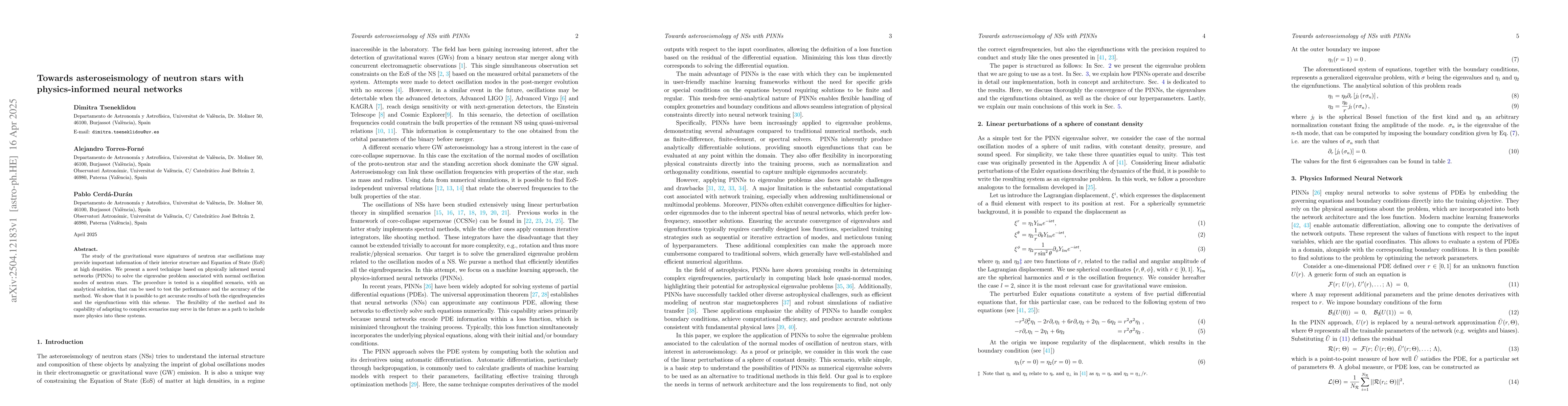 Thumbnail for Towards asteroseismology of neutron stars with physics-informed neural
  networks
