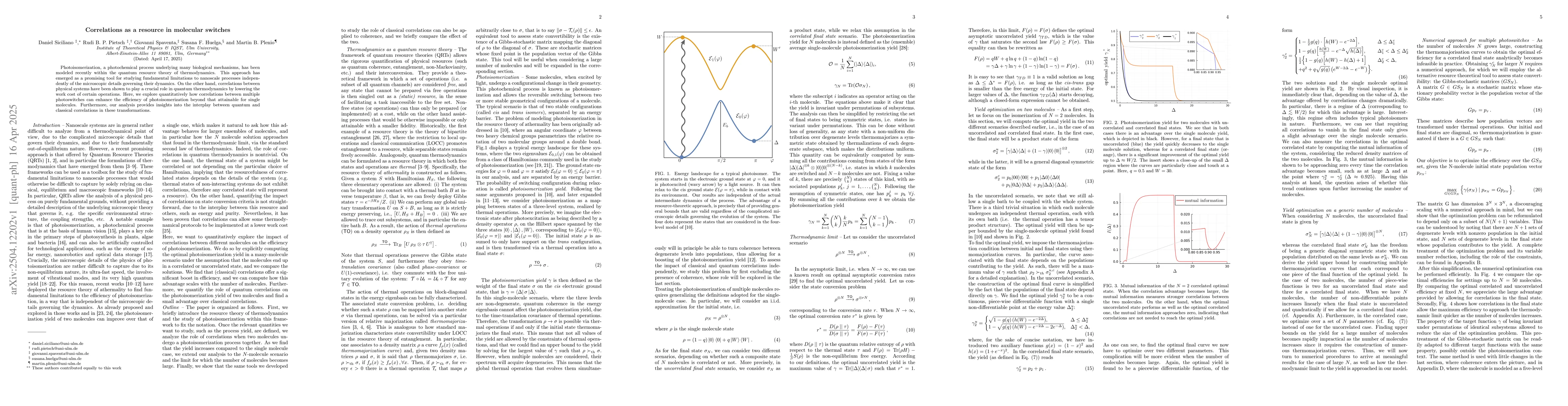 Thumbnail for Correlations as a resource in molecular switches
