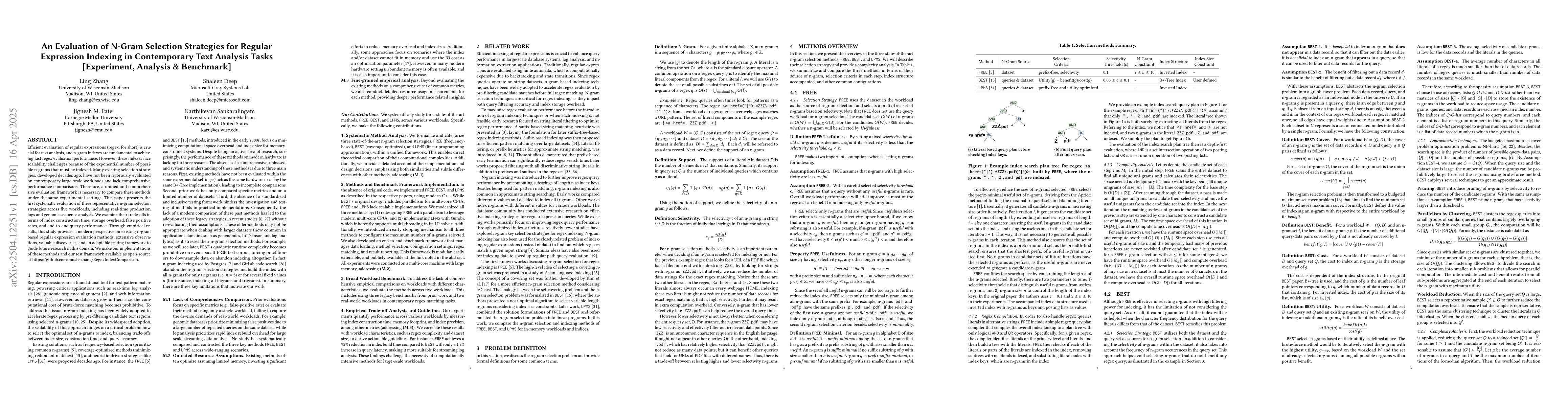 Thumbnail for An Evaluation of N-Gram Selection Strategies for Regular Expression
  Indexing in Contemporary Text Analysis Tasks