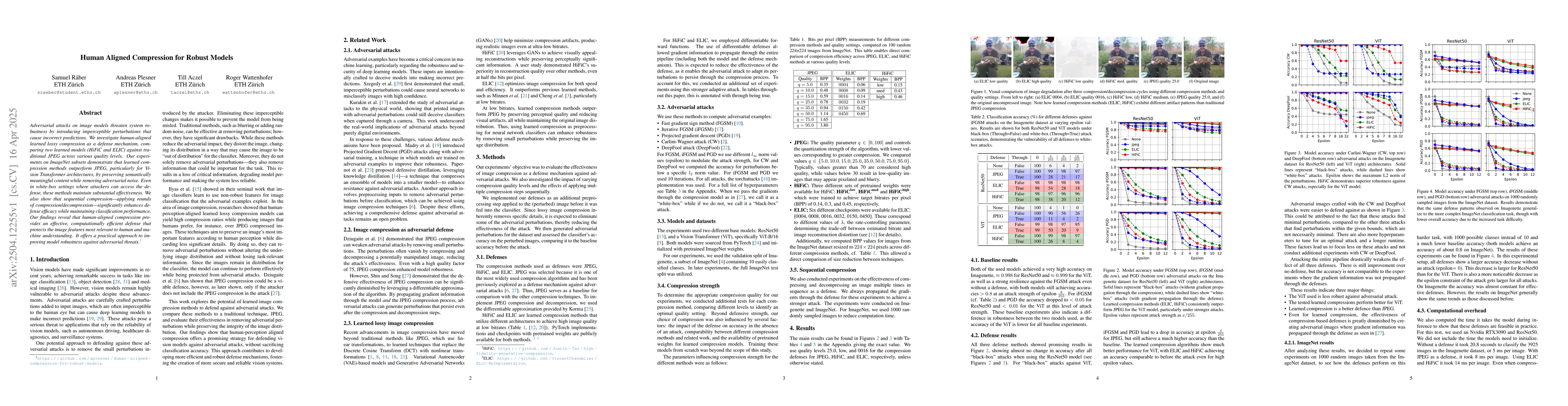 Thumbnail for Human Aligned Compression for Robust Models