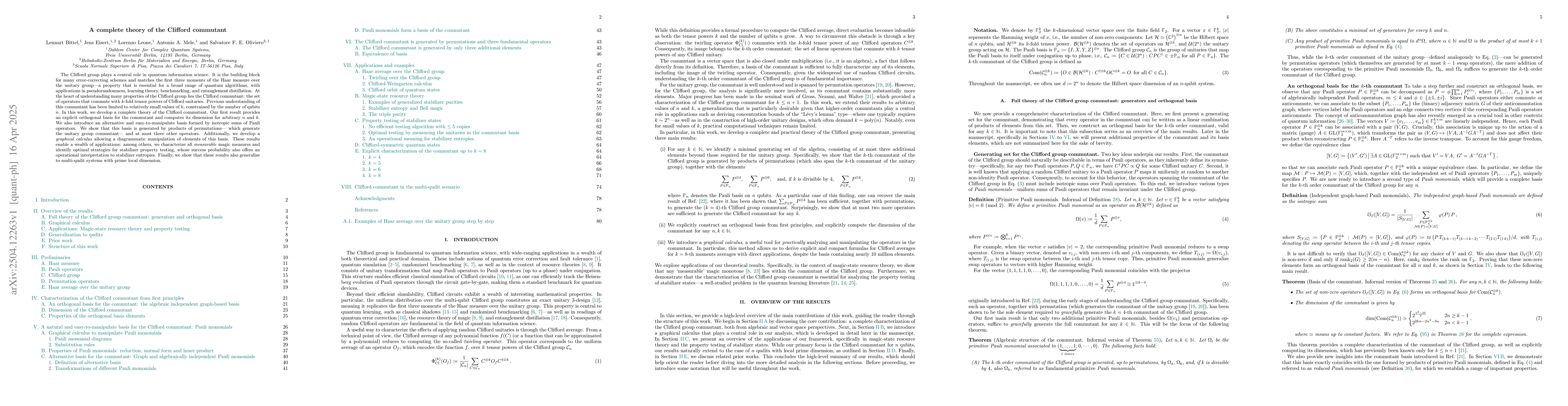 Thumbnail for A complete theory of the Clifford commutant