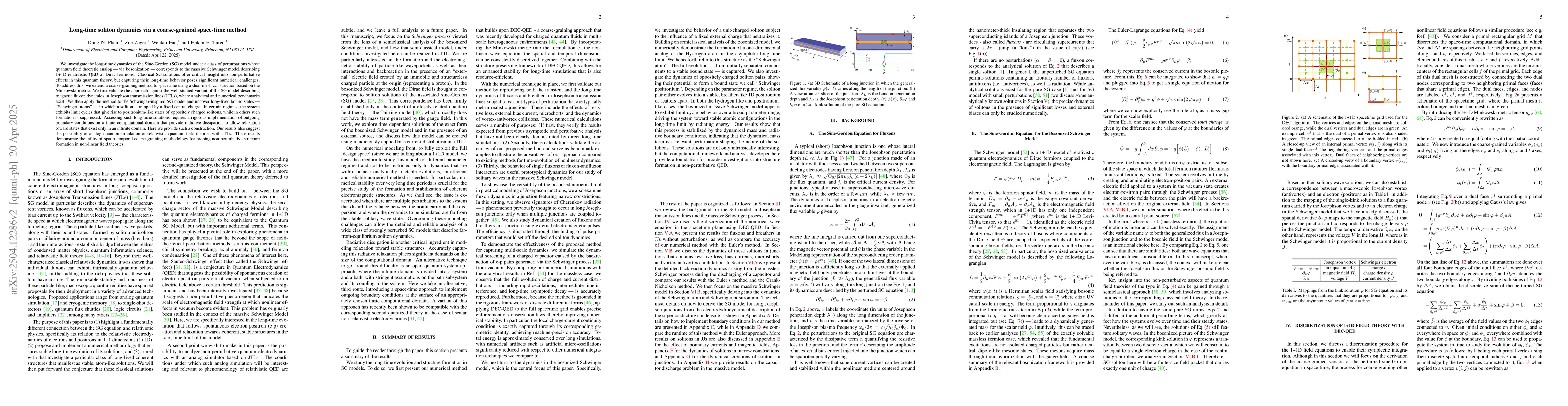 Thumbnail for Long-time soliton dynamics via a coarse-grained space-time method