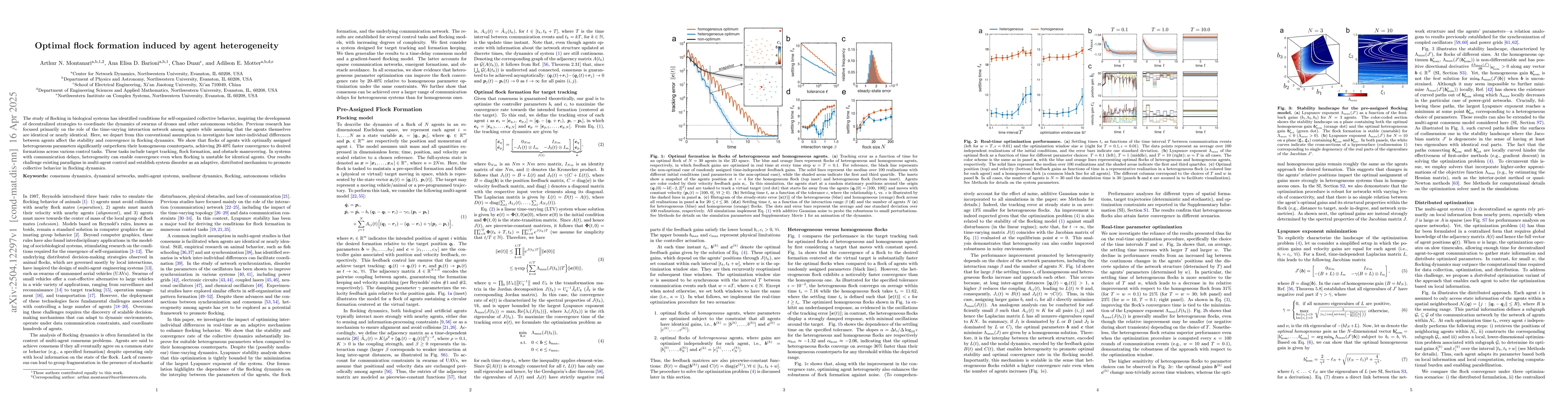 Thumbnail for Optimal flock formation induced by agent heterogeneity
