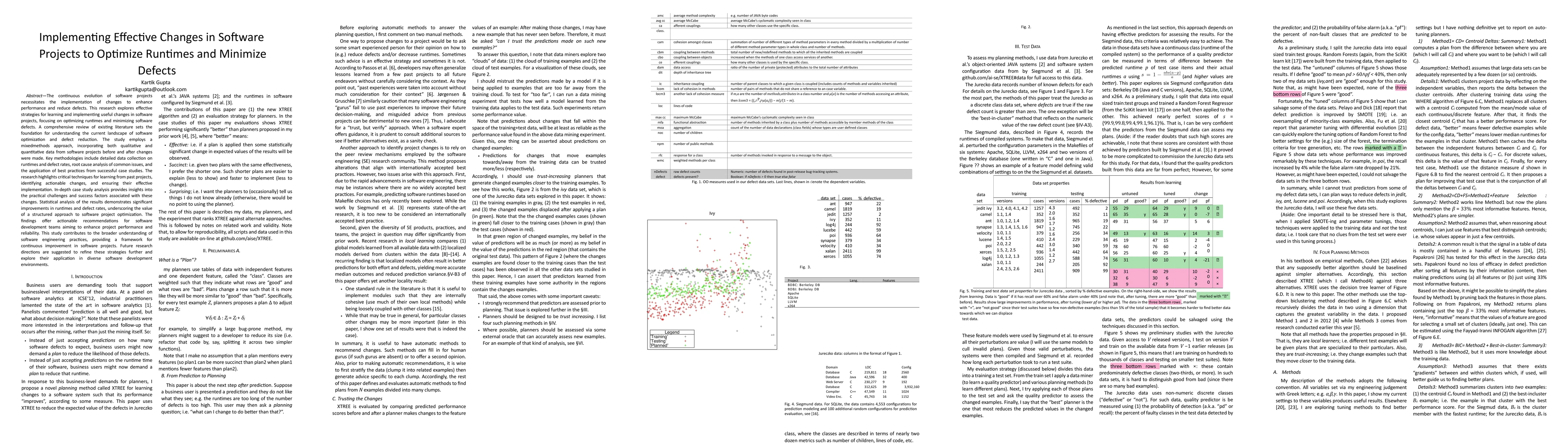 Thumbnail for Implementing Effective Changes in Software Projects to Optimize Runtimes
  and Minimize Defects