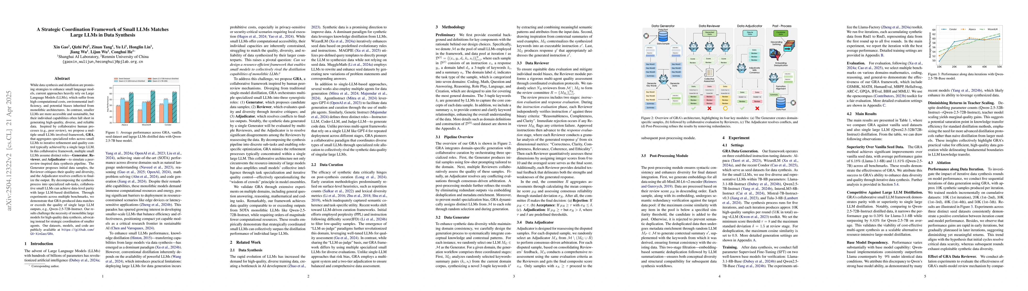 Thumbnail for A Strategic Coordination Framework of Small LLMs Matches Large LLMs in
  Data Synthesis