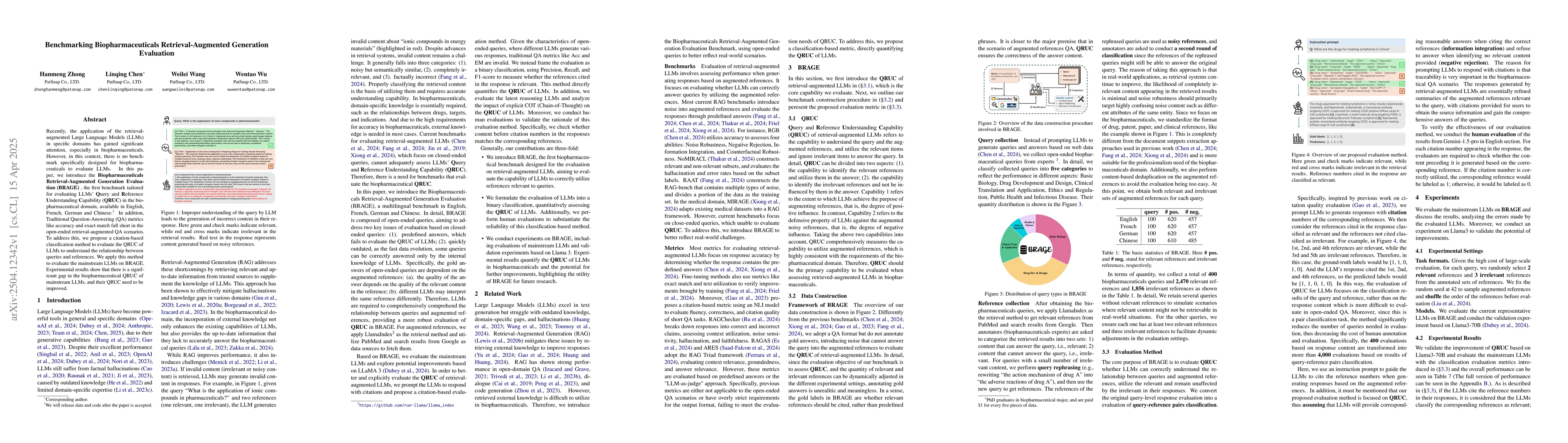 Thumbnail for Benchmarking Biopharmaceuticals Retrieval-Augmented Generation
  Evaluation