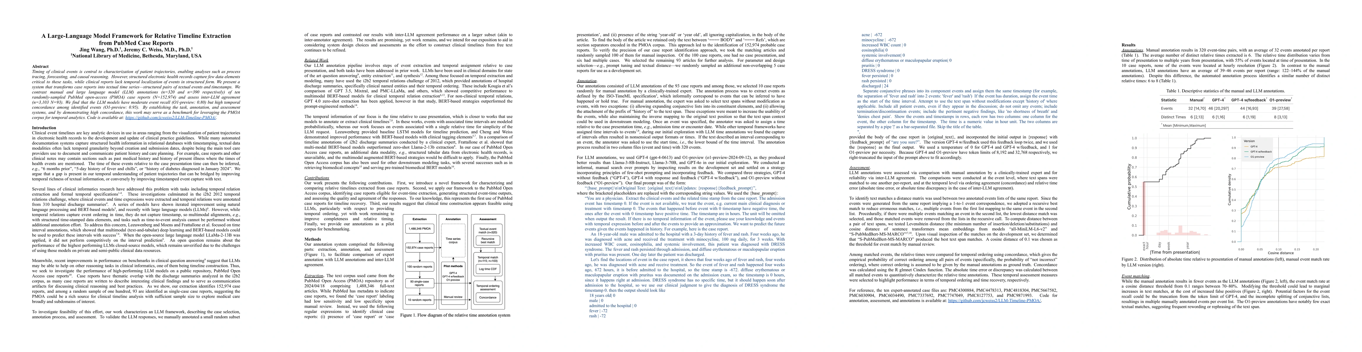 Thumbnail for A Large-Language Model Framework for Relative Timeline Extraction from
  PubMed Case Reports