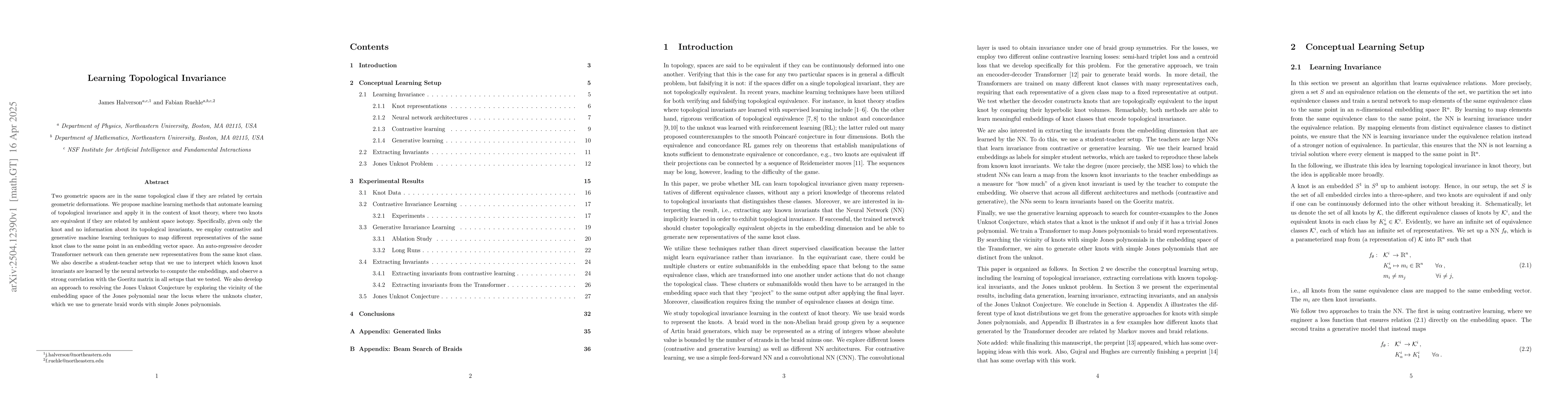Thumbnail for Learning Topological Invariance