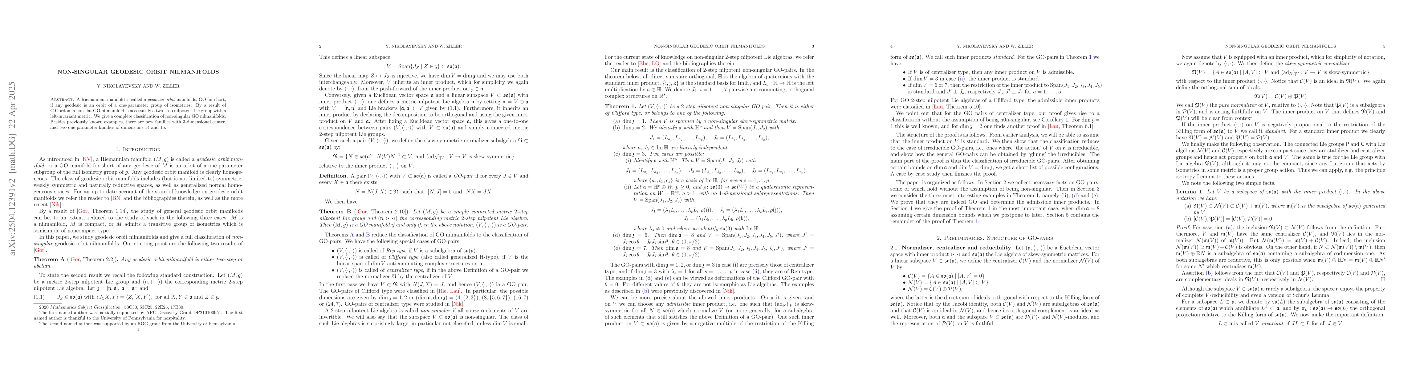 Thumbnail for Non-singular geodesic orbit nilmanifolds