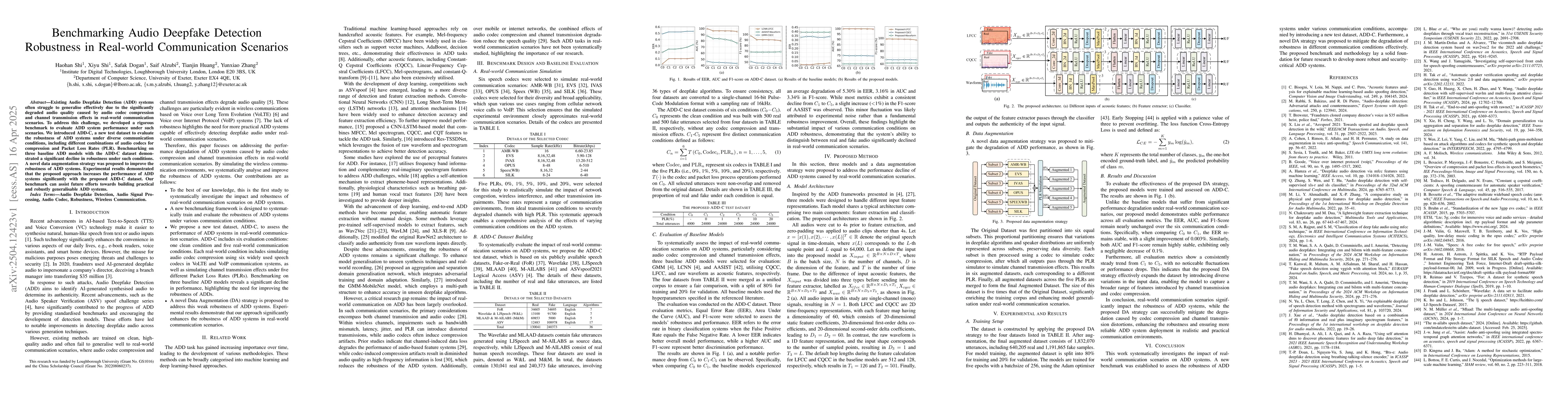 Thumbnail for Benchmarking Audio Deepfake Detection Robustness in Real-world
  Communication Scenarios