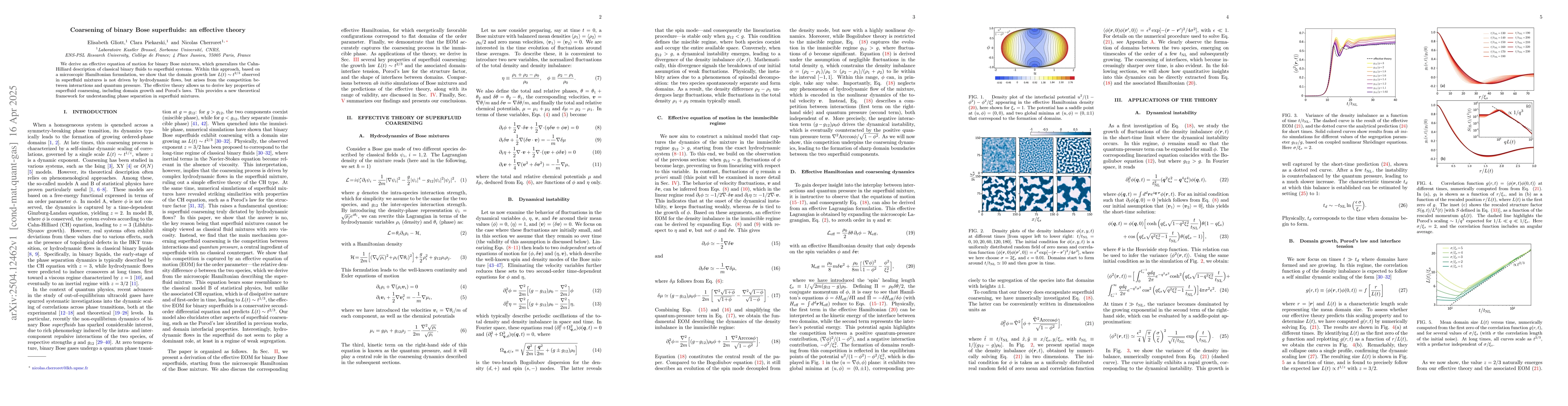 Thumbnail for Coarsening of binary Bose superfluids: an effective theory