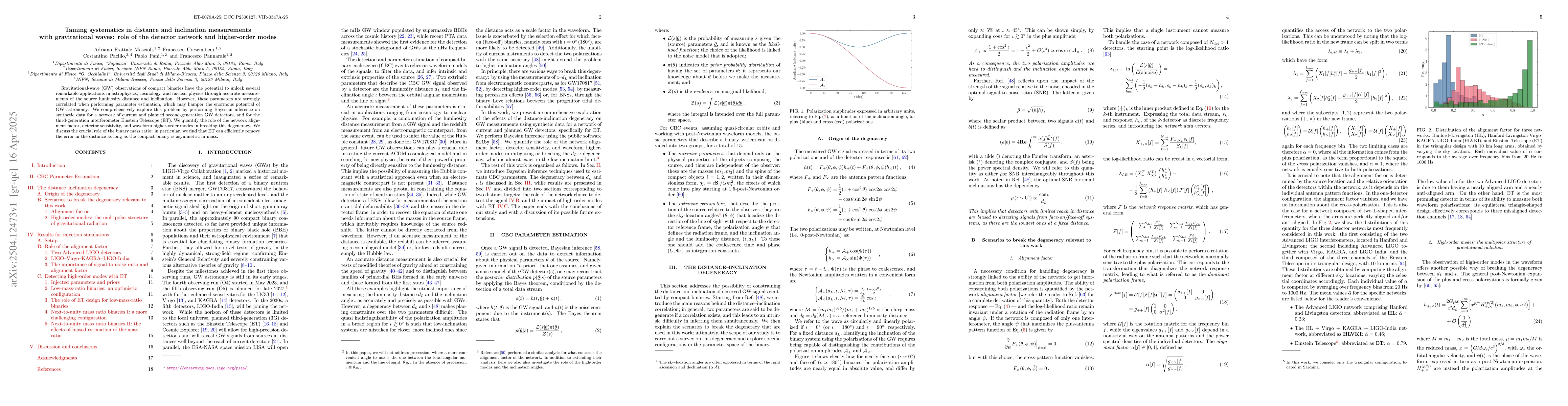Thumbnail for Taming systematics in distance and inclination measurements with
  gravitational waves: role of the detector network and higher-order modes