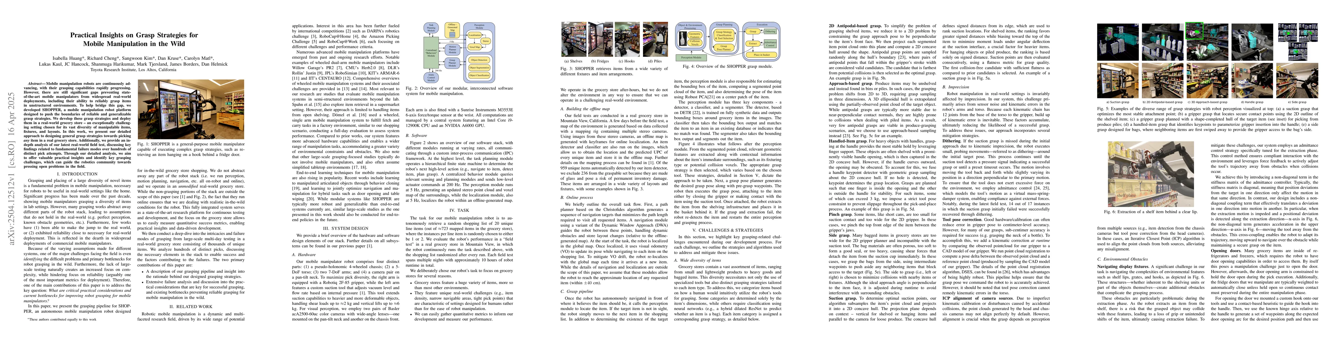 Thumbnail for Practical Insights on Grasp Strategies for Mobile Manipulation in the
  Wild