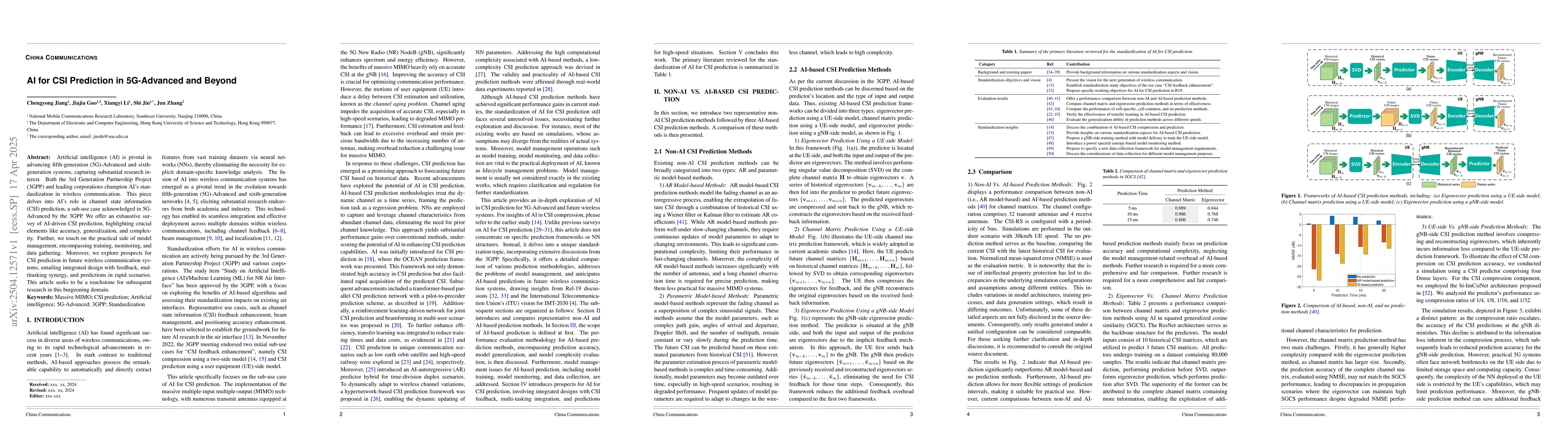 Thumbnail for AI for CSI Prediction in 5G-Advanced and Beyond