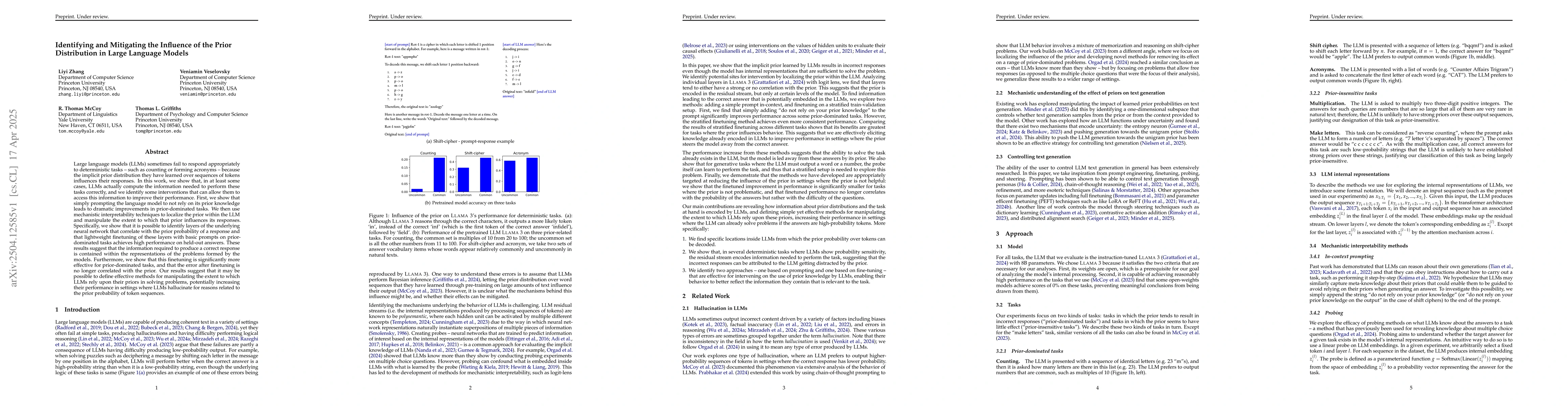 Thumbnail for Identifying and Mitigating the Influence of the Prior Distribution in
  Large Language Models