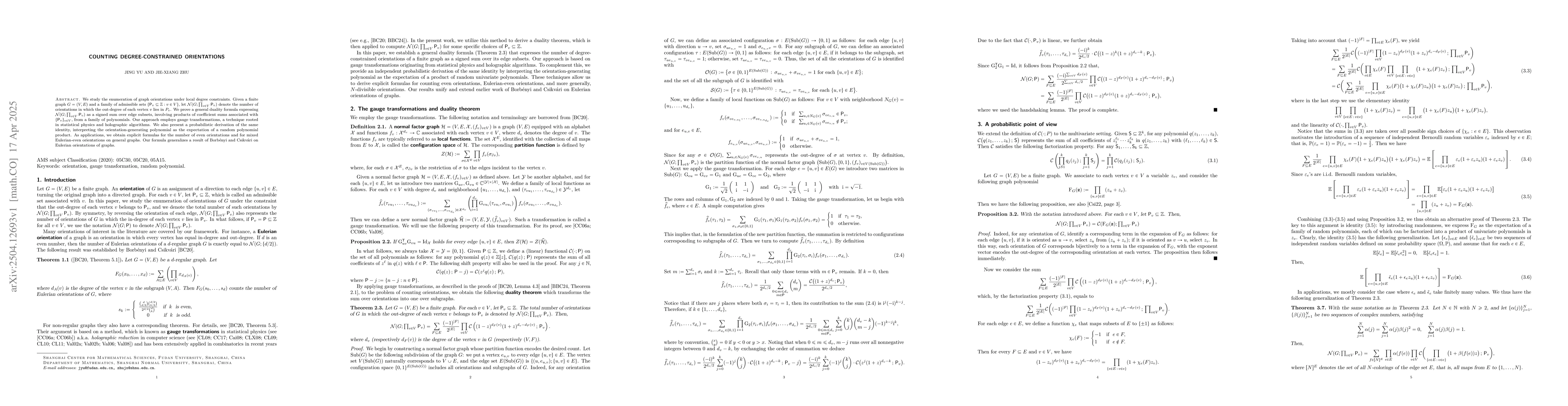 Thumbnail for Counting degree-constrained orientations