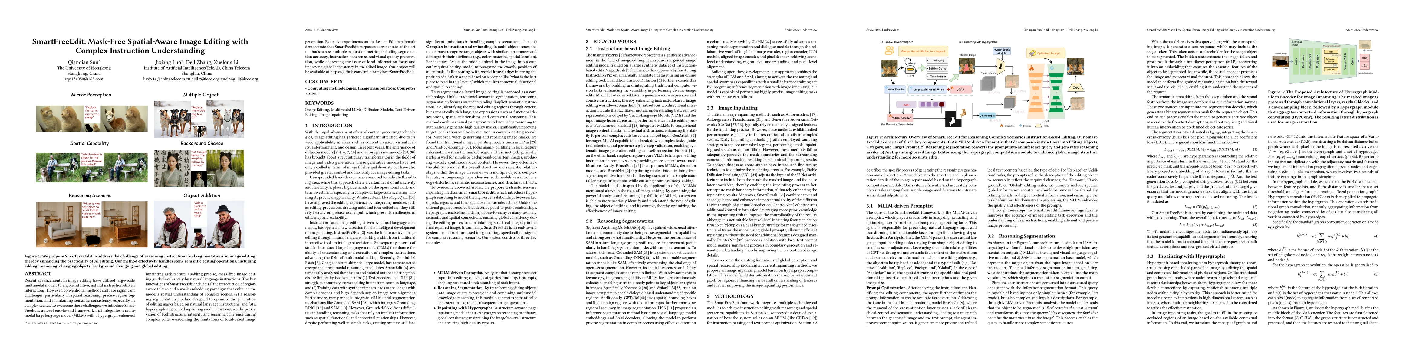 Thumbnail for SmartFreeEdit: Mask-Free Spatial-Aware Image Editing with Complex
  Instruction Understanding