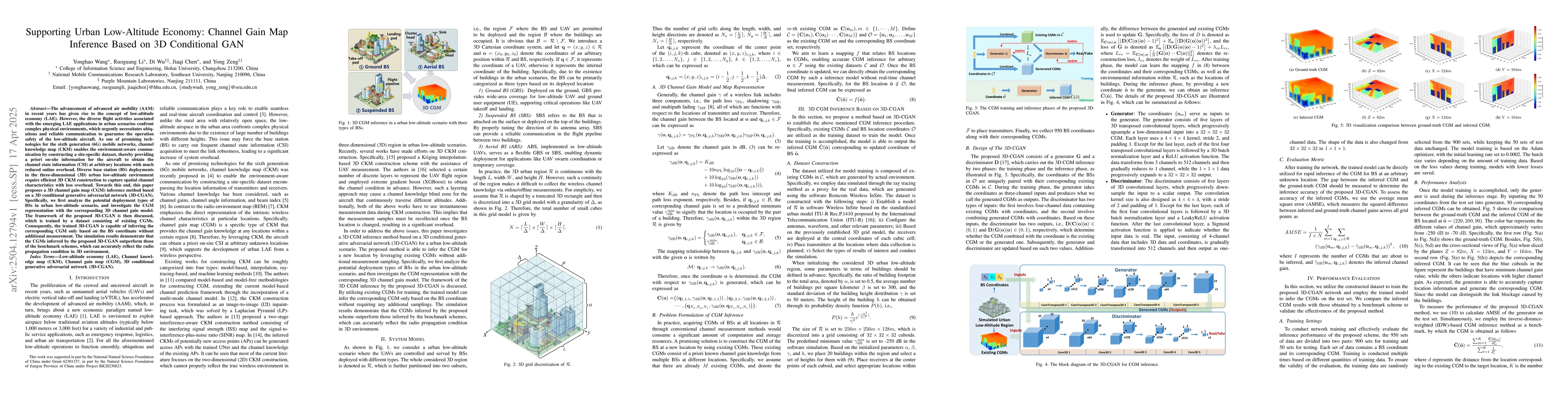 Thumbnail for Supporting Urban Low-Altitude Economy: Channel Gain Map Inference Based
  on 3D Conditional GAN