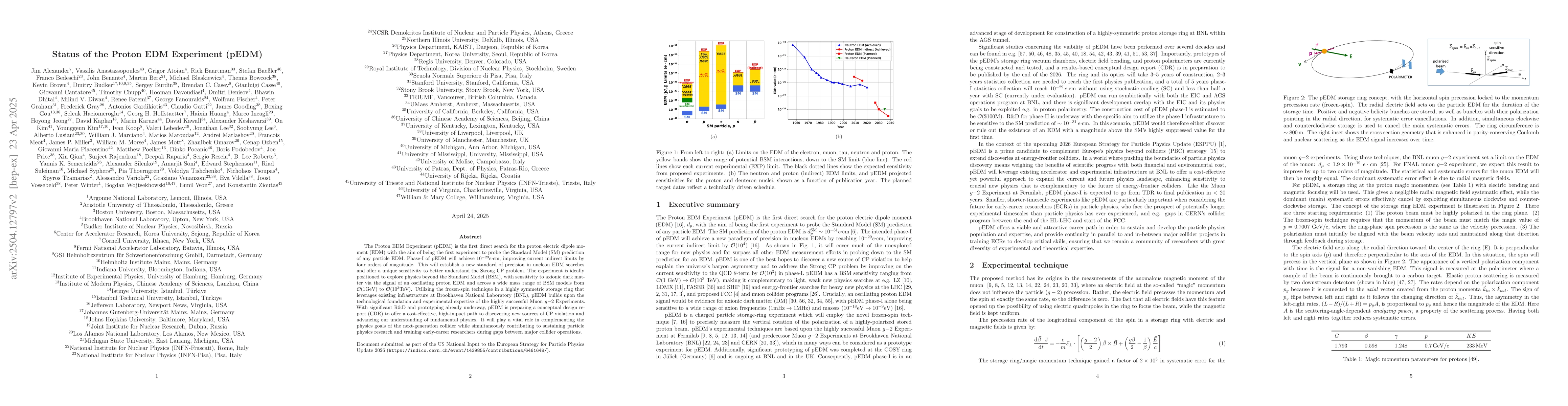 Thumbnail for Status of the Proton EDM Experiment (pEDM)