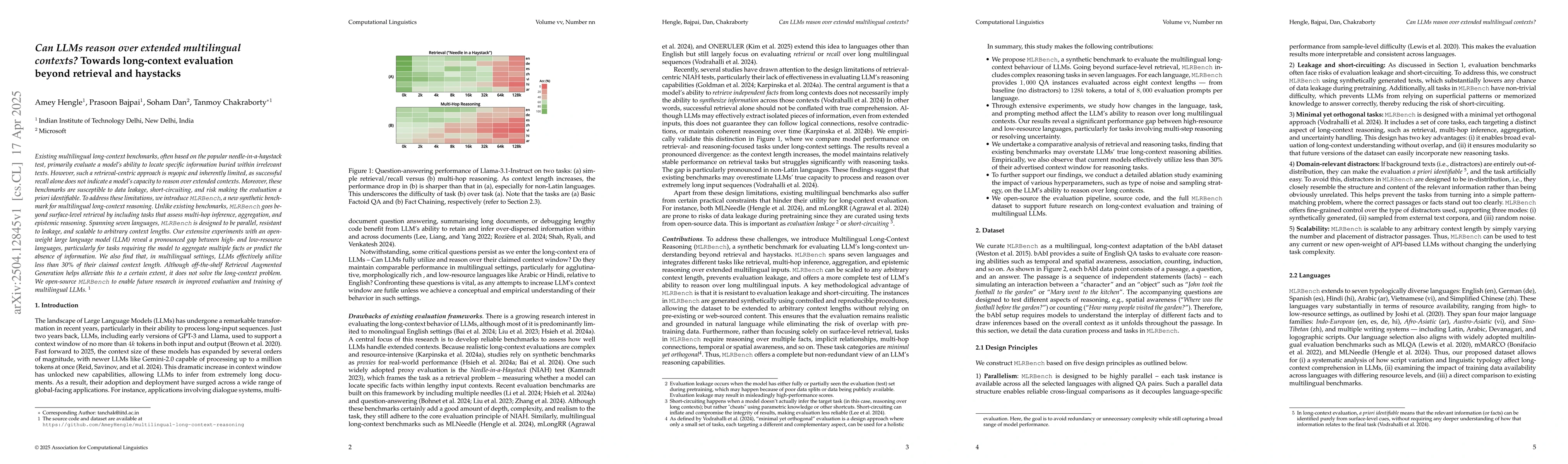 Thumbnail for Can LLMs reason over extended multilingual contexts? Towards
  long-context evaluation beyond retrieval and haystacks